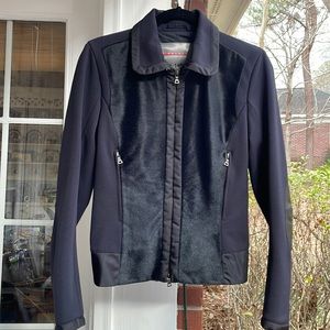 PRADA Fur Front Jacket Coat Size IT42 S